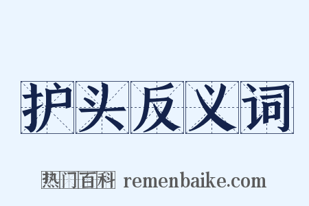 护头反义词是什么意思的图片